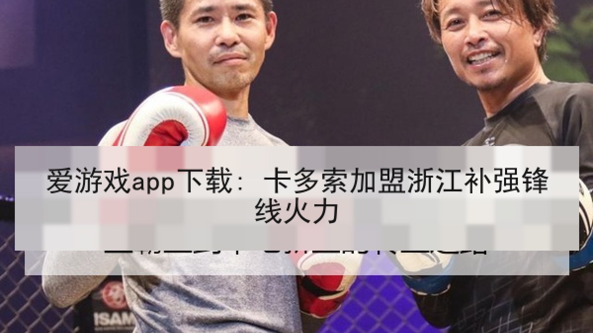 爱游戏app下载: 卡多索加盟浙江补强锋线火力
